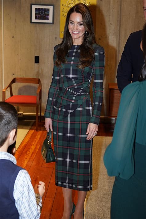 Kate Middleton, The Princess Of Wales Wears Tartan .